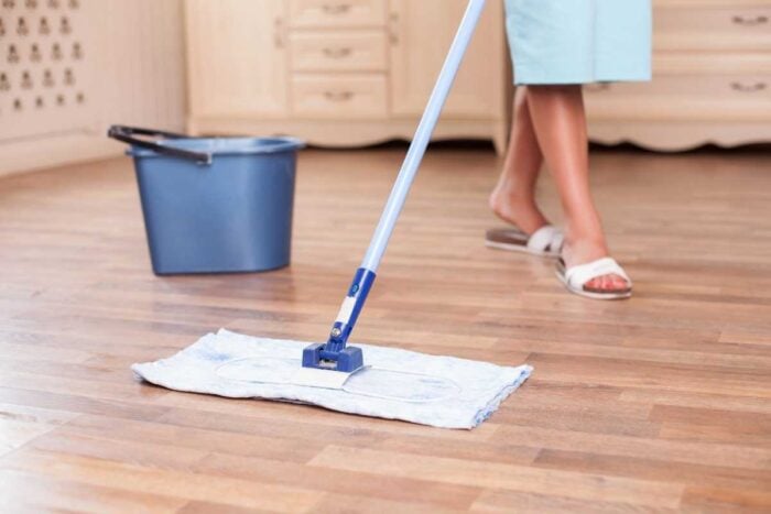 Named a home product for cleaning the floor, which in no case should be used to wash the parquet - it will spoil