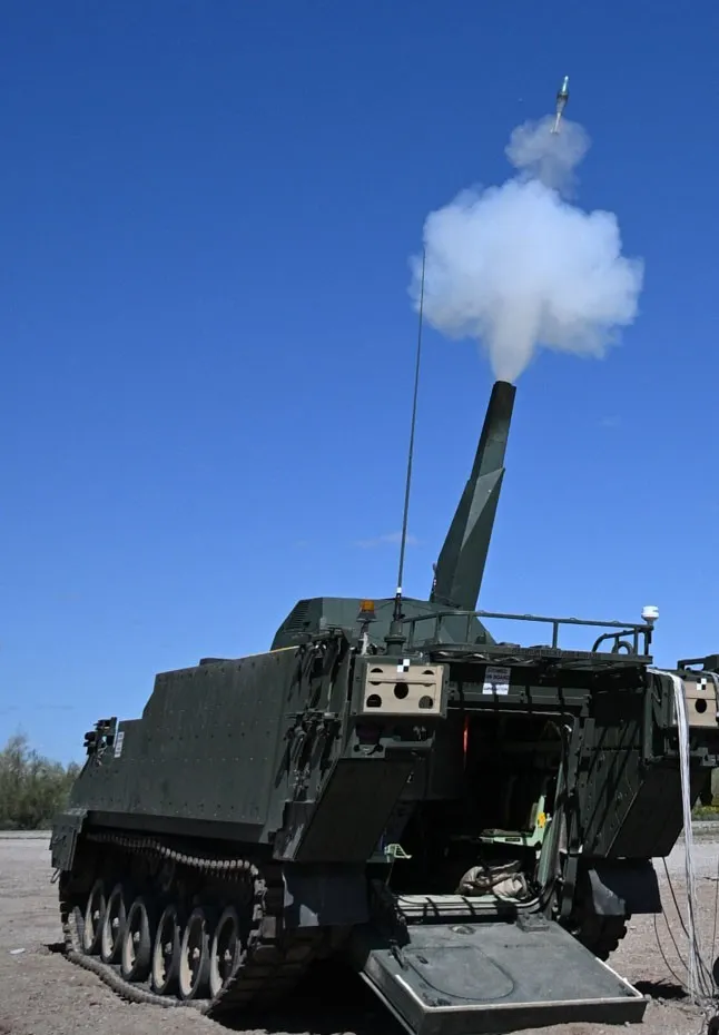 The US Army is testing a new mortar system based on the AMPV armored vehicle: firing on the move