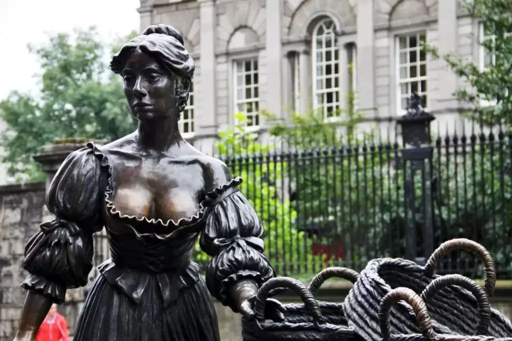 In Dublin, tourists were urged to stop "patting the bust" of a popular statue