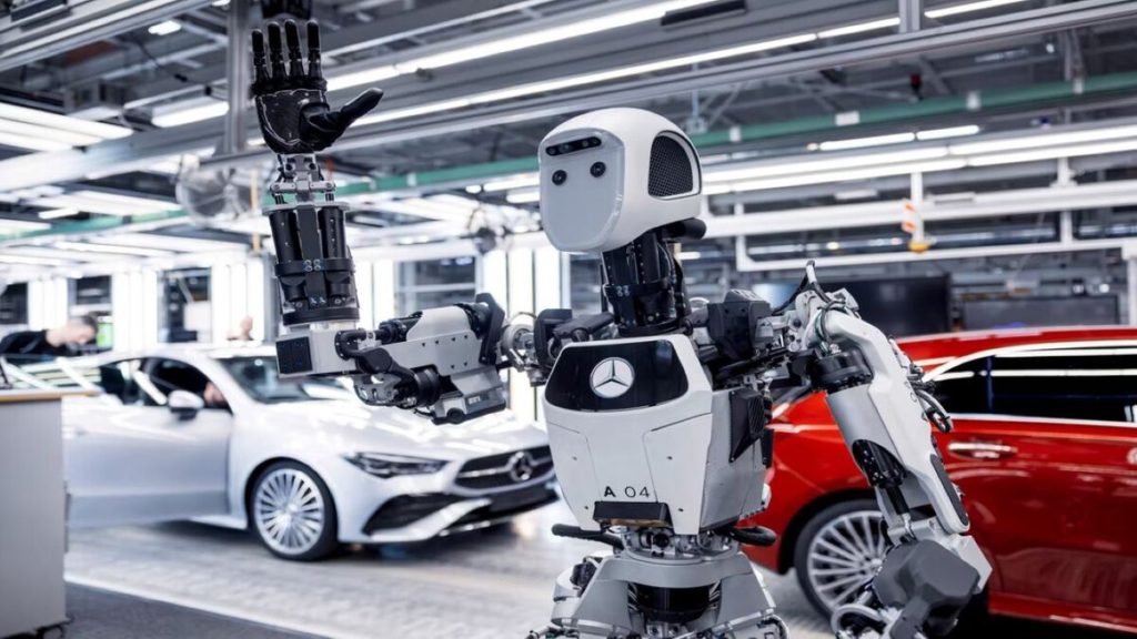 Mercedes-Benz робот завод