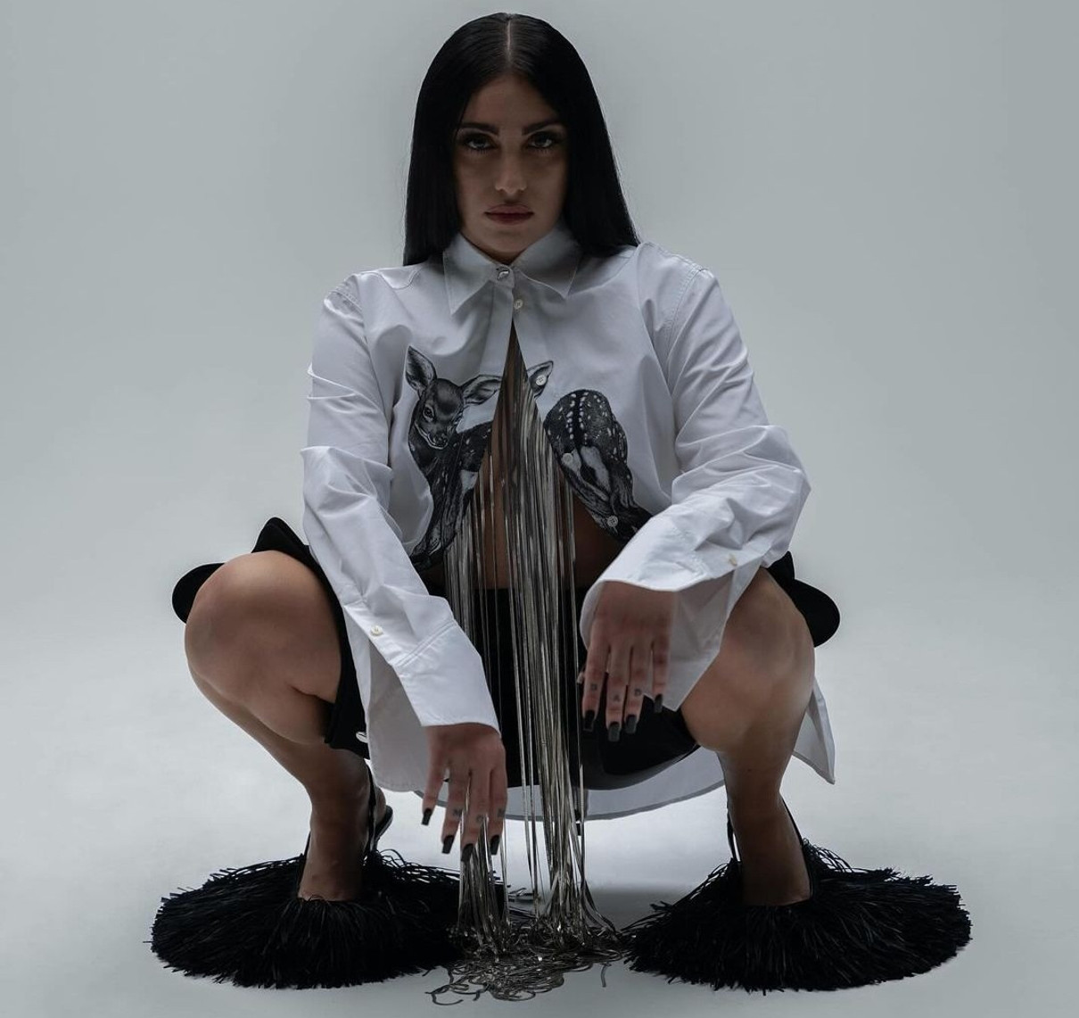 Madonna's daughter posed for a fashion brand in splits and goliaths