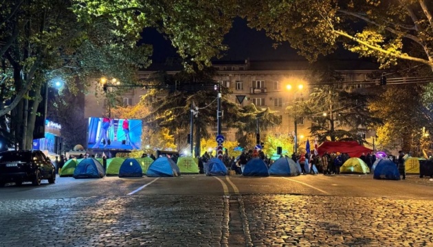 «Вкрадені вибори»: у Тбілісі опозиція проводить 24-годинний протест