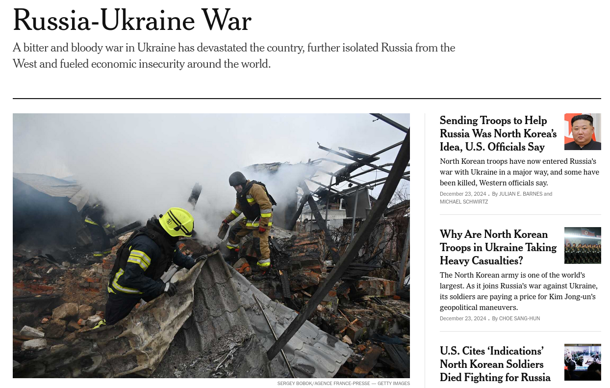 Заголовок на nytimes.com