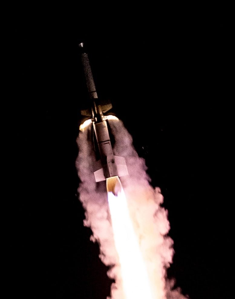 BlackBrant XII Sounding Rocket Carrying KiNET X Experiment