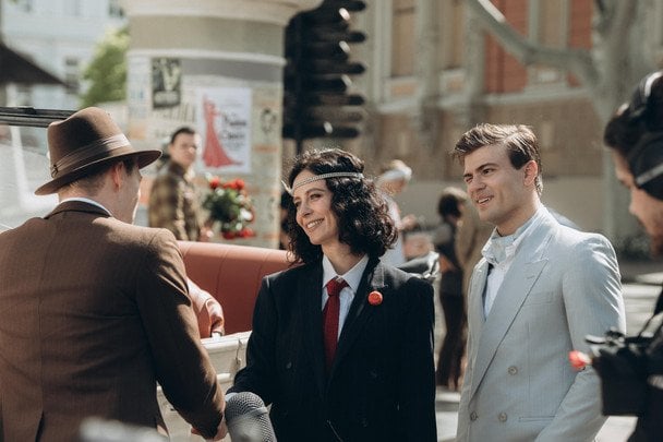 Головну жіночу роль у фільмі "Довженко" зіграла акторка Поліна Василина / © YULA company