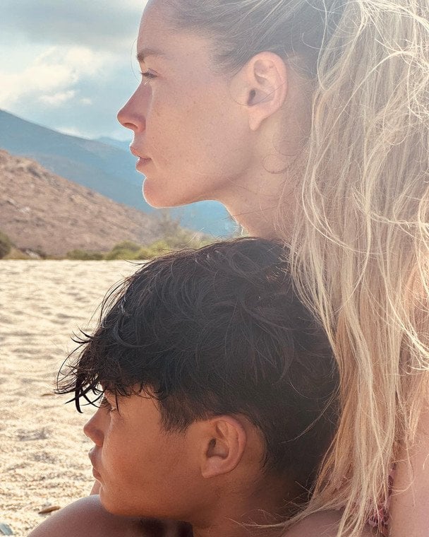 Даутцен Крус із сином Філленом / © instagram.com/doutzen