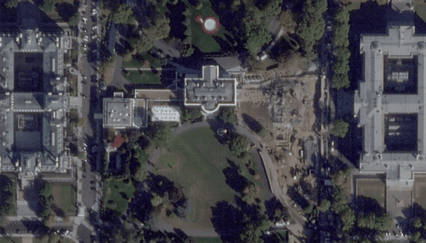 Білий дім 23 жовтня 2025 року / © Planet Labs