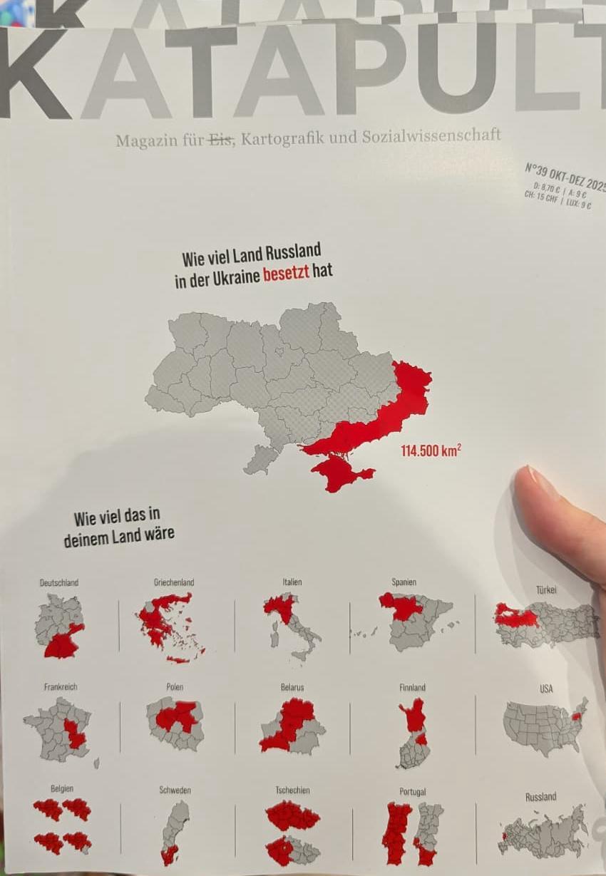 Німецький журнал показав масштаби окупації України, порівнявши з іншими країнами фото 1