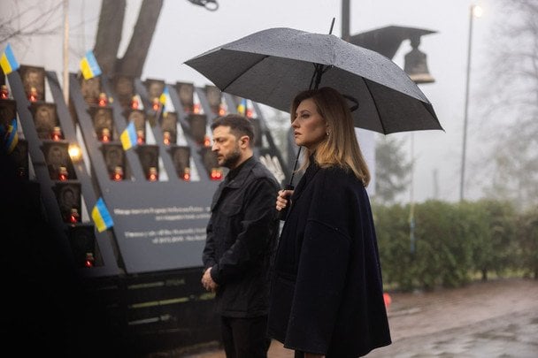 Володимир та Олена Зеленські