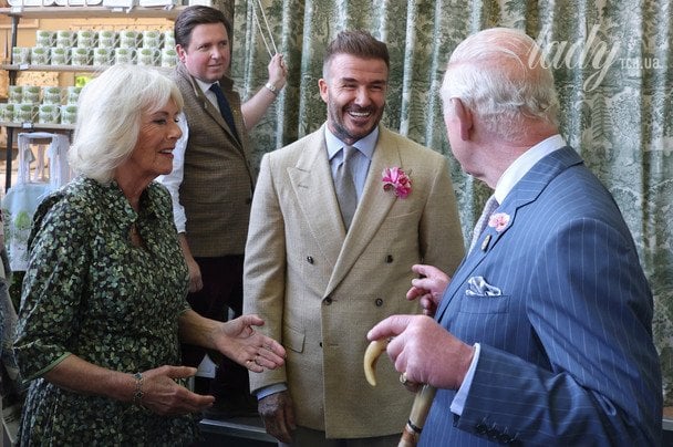 Королева Камілла, Девід Бекхем і король Чарльз / © Associated Press