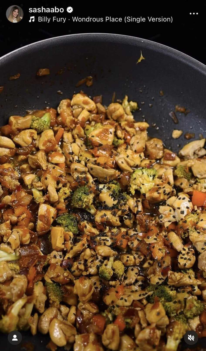 Рецепт курки теріякі з овочами