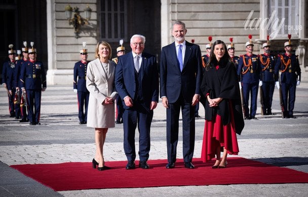 Франк-Вальтер Штайнмаєр і перша леді Ельке Бюденбендер з королем Філіпом VI і королевою Летицією / © Getty Images