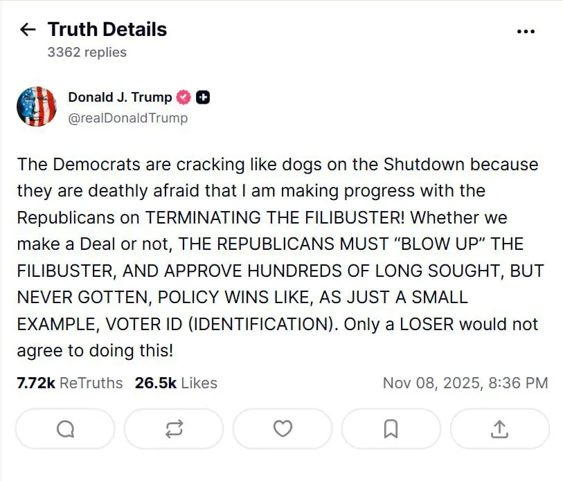 "Гризуться як пси!" Трамп розгнівався на демократів і порівняв себе із Рузвельтом