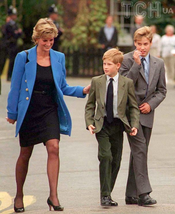 Принцеса Діана з синами Гаррі та Вільямом / © Getty Images