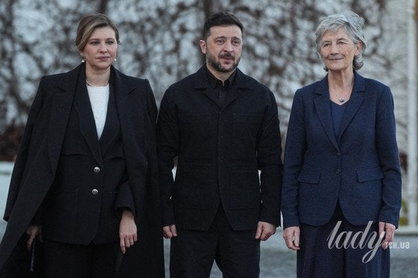 Володимир та Олена Зеленські і президентка Ірландії / © Getty Images