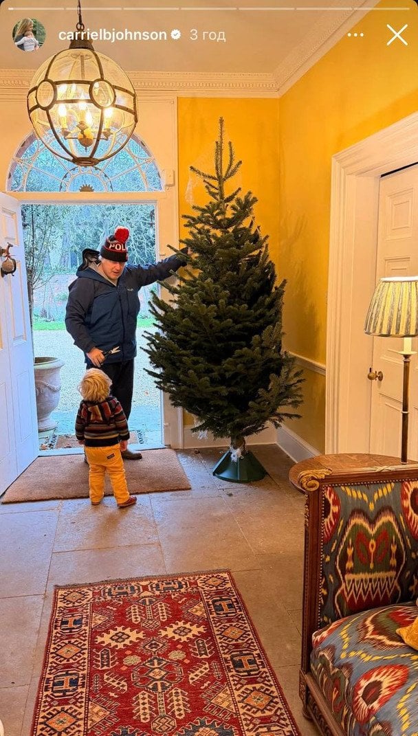 Борис Джонсон із сином / © Instagram Керрі Джонсон