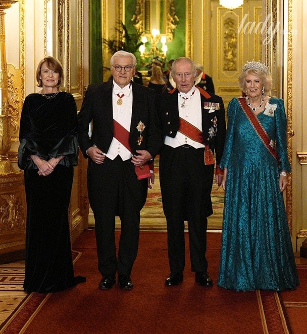 Король з королевою та президентська пара Німеччини / © Associated Press