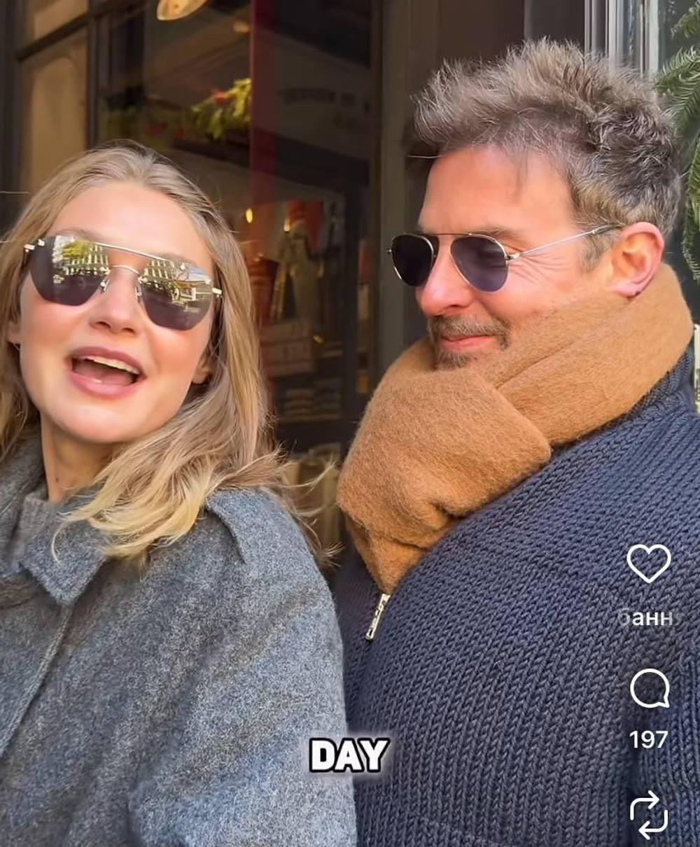 Джіджі Хадід та Бредлі Купер на відео