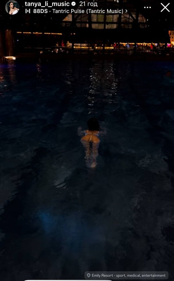 Сториз Тані Лі / © instagram.com/tanya_li_music