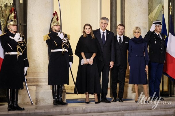 Андрей та Ана Маслач Пленковичі і Еммануель та Бріжит Макрони / © Associated Press