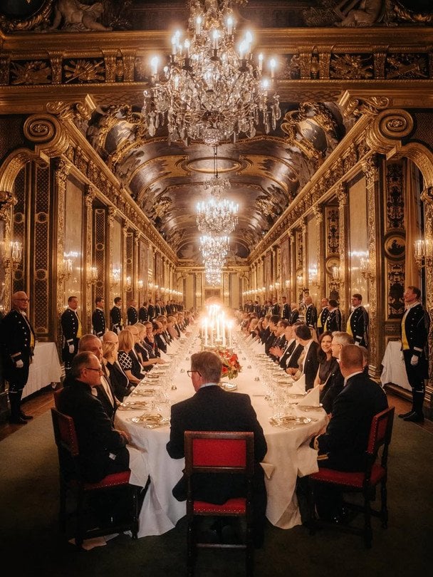 Зала, де проводилась урочиста вечеря / фото: instagram.com/kungahuset