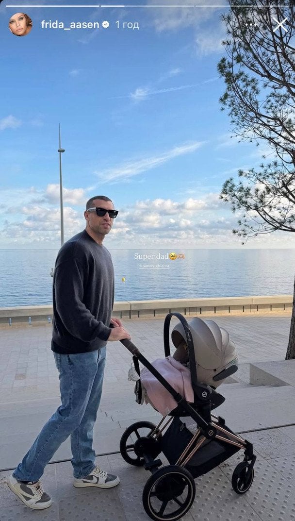 Томмі Чіабара з донькою / © Instagram Фріди Аасен