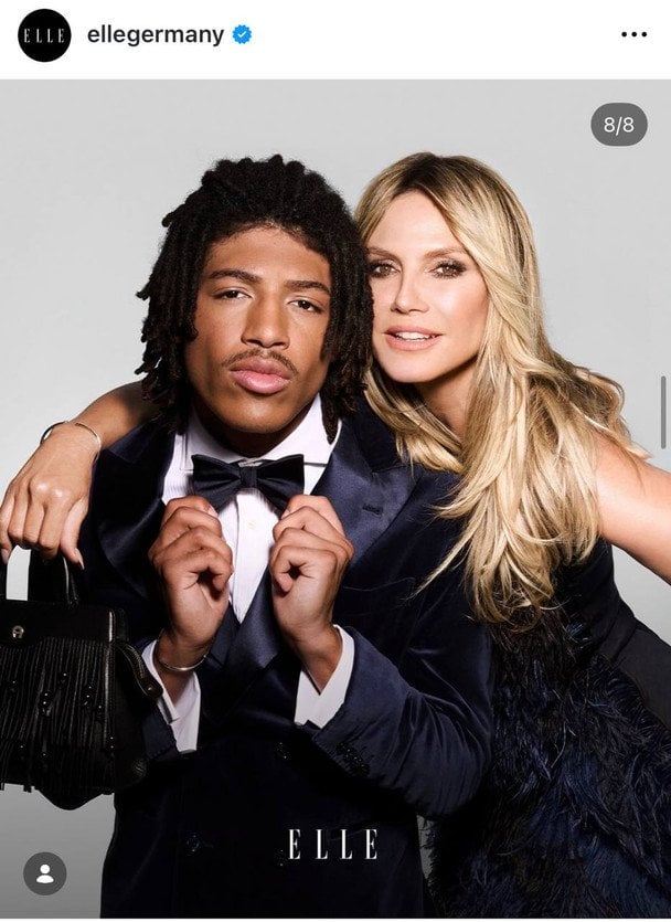 Гайді Клум із сином Генрі, фото: instagram.com/ellegermany