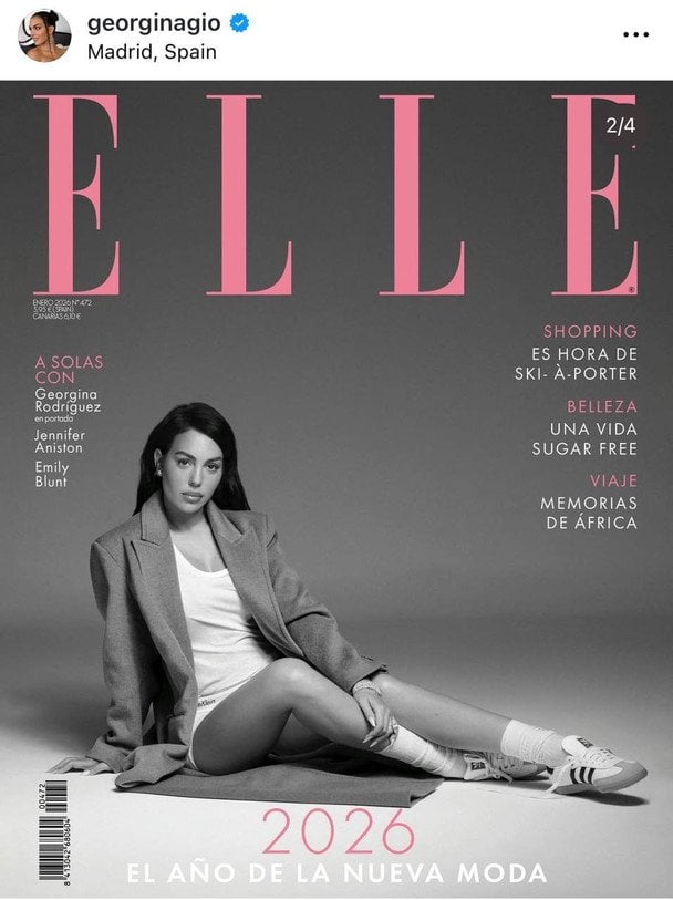 Джорджина Родрігес в Elle / © Instagram Джорджини Родрігес