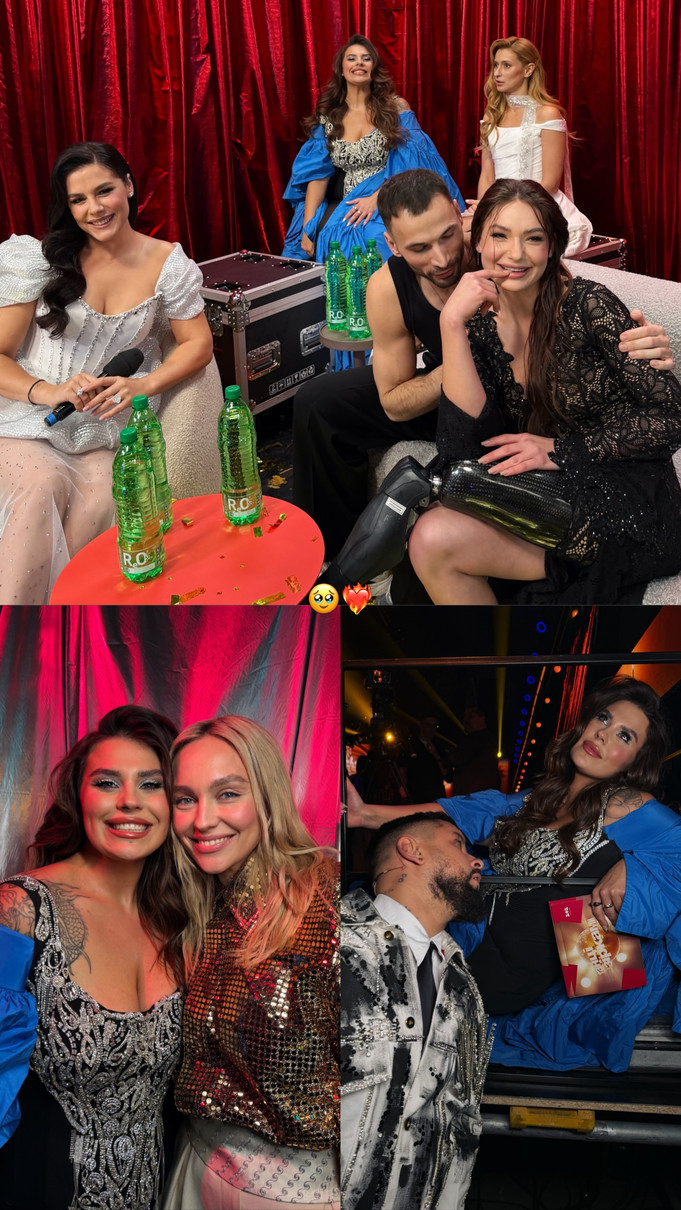 Олександра Заріцька та Монатік на зйомках Танців з зірками