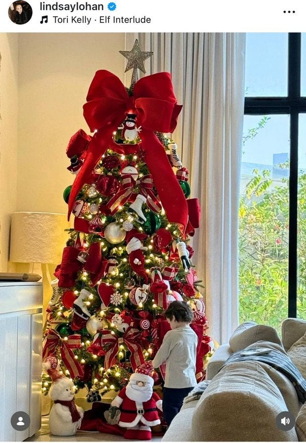 Ялинка Ліндсей Лохан / © Инстаграм Линдсей Лохан
