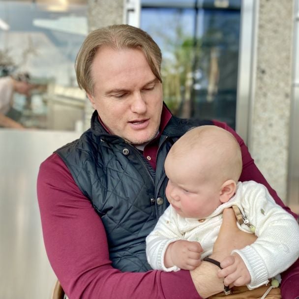 Євген Рибчинський з онуком