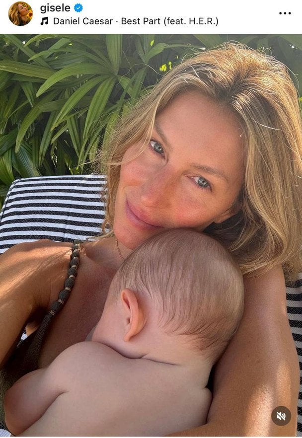 Жизель Бундхен із молодшим сином / © Жизель Бундхен/Instagram