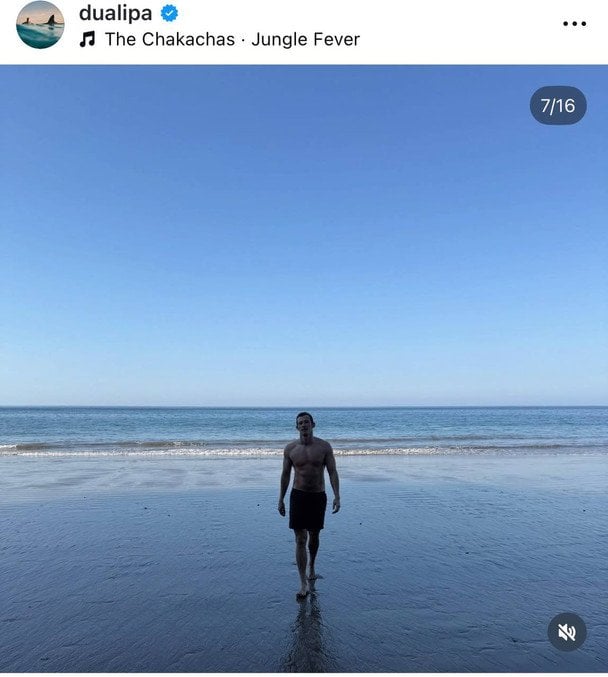 Каллум Тернер, наречений Дуа Ліпи / © Instagram Дуа Ліпи