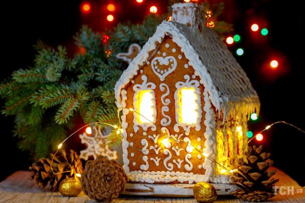 Різдвяний будинок з печива і глазурі / © Credits