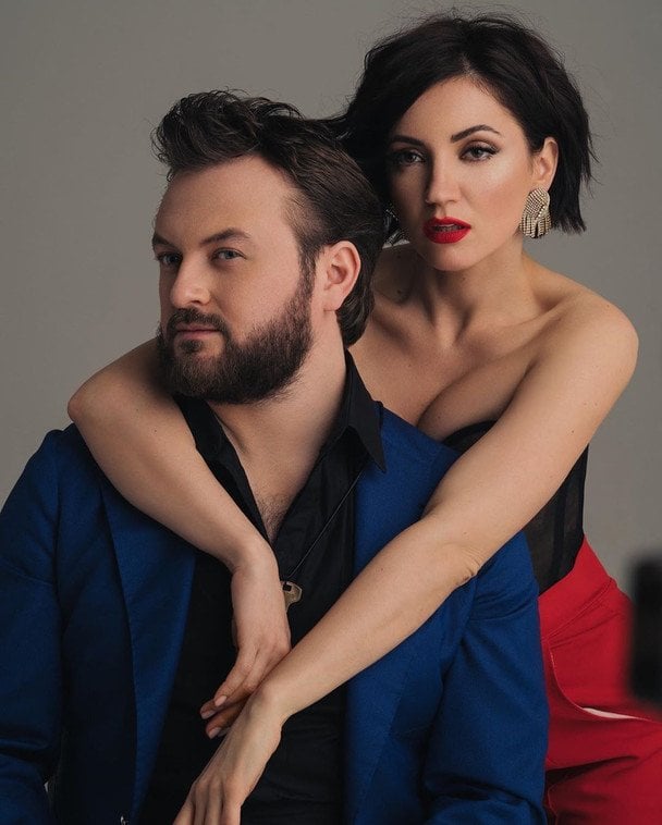 Дзідзьо та Оля Цибульська / © instagram.com/slavia_official