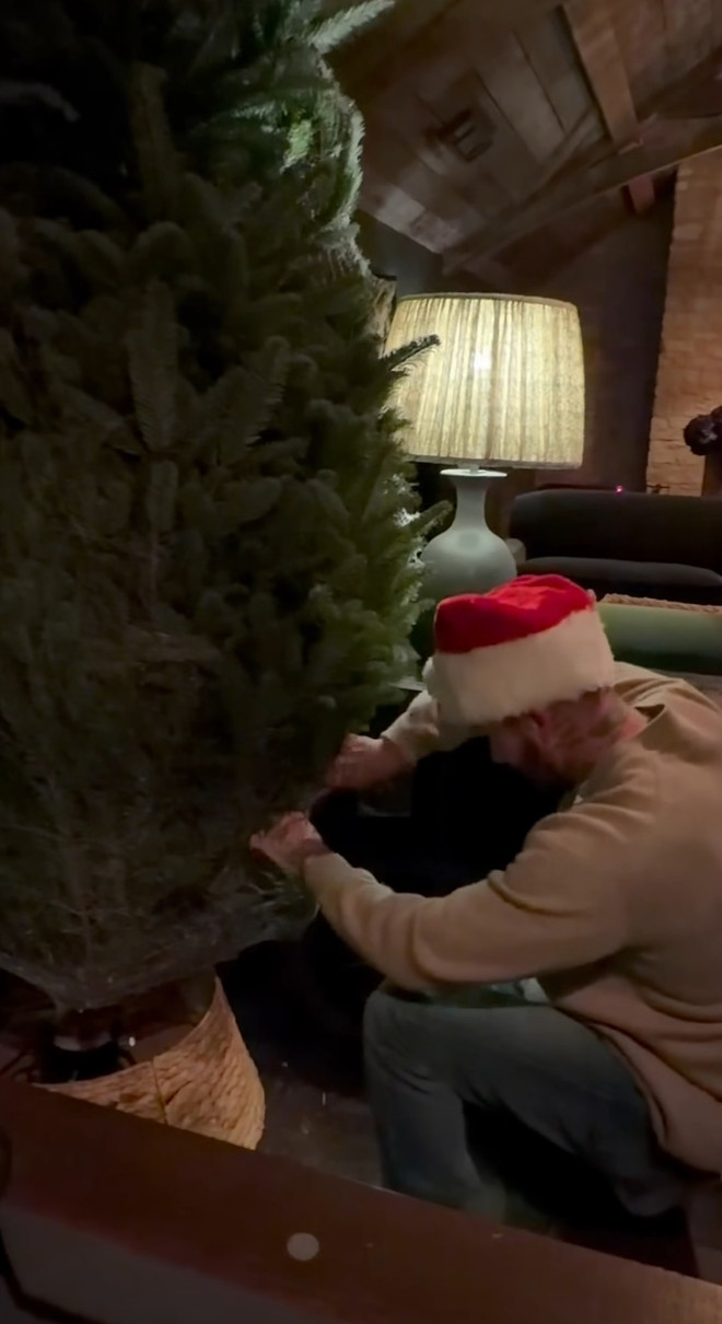 Девід Бекхем показав, як треба розправляти ялинку на відео