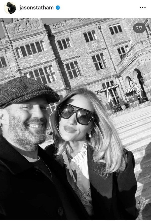 Джейсон Стейтем і Розі Гантінгтон-Вайтлі, фото: instagram.com/jasonstatham