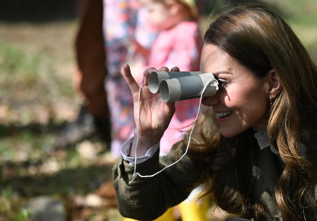 Кейт Міддлтон з біноклем попозувала для ото просто неба
