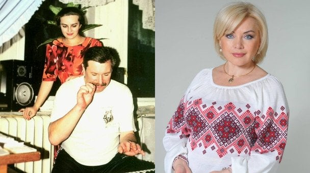 Ігор Білозір із другою дружиною та Оксана Білозір