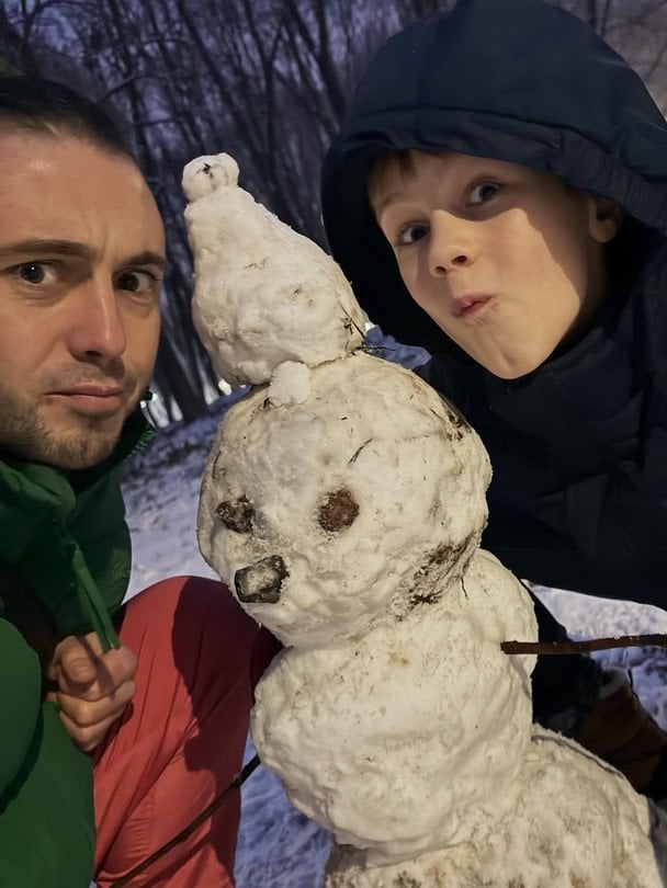 Тарас Тополя з сином / © instagram.com/tarastopolia