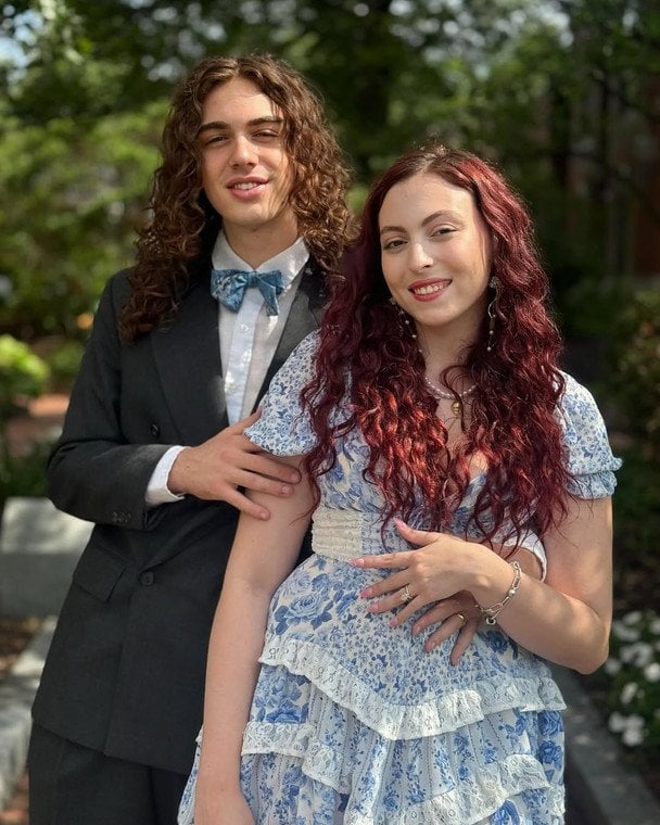 Маша Полякова з чоловіком / © instagram.com/mashapolyakova