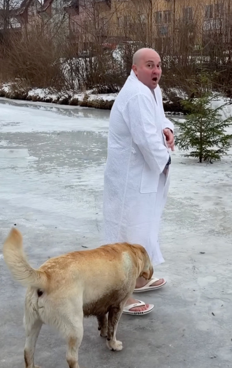 Юрій Ткач показав свій стрибок в ополонку на Водохреща