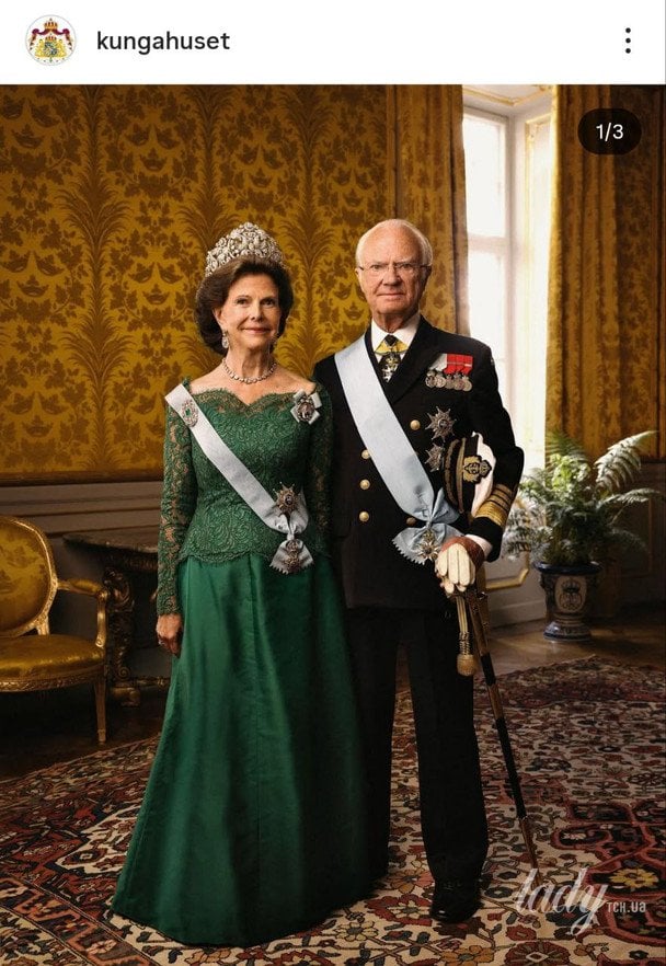Королева Сільвія і король Карл Густав / © Шведська королівська родина/Instagram