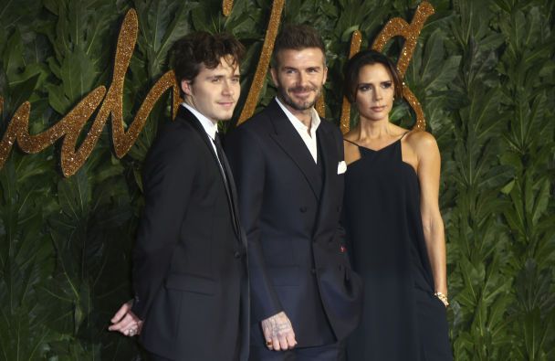 Девід і Вікторія Бекхеми з сином Брукліном / © Associated Press