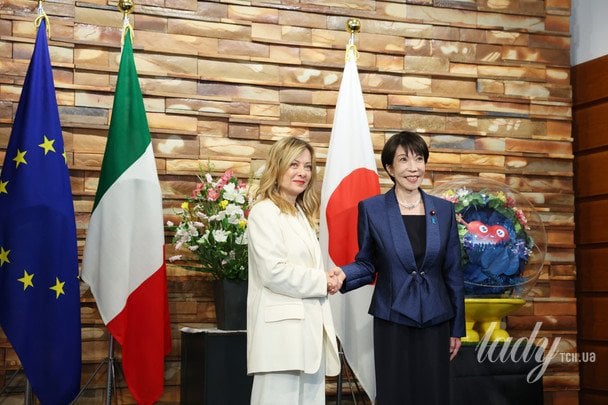 Джорджа Мелоні і Санае Такаїті / © Associated Press