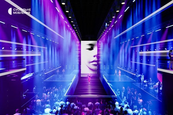 Макет сцени нацвідбору на "Євробачення-2026" / © facebook.com/suspilne.eurovision