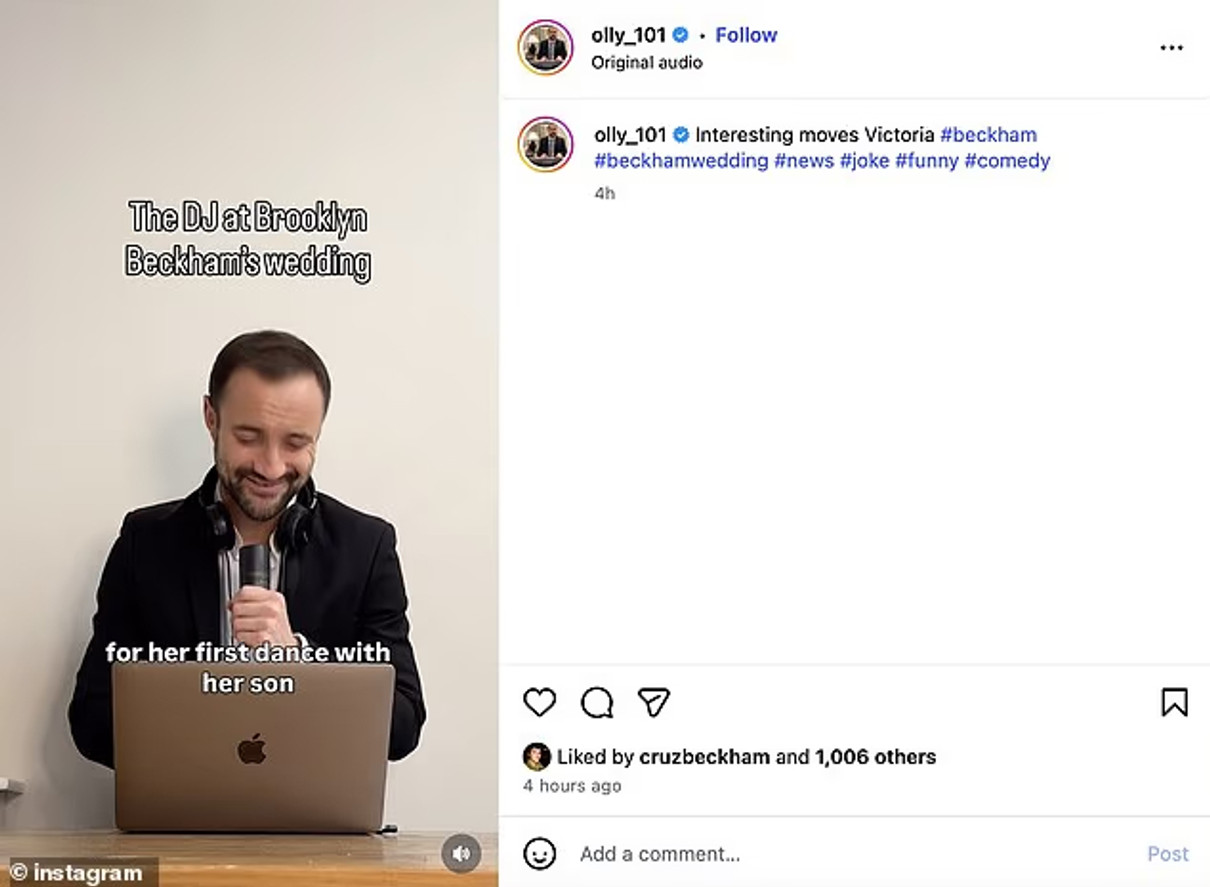 Молодший син Бекхемів посміявся з мему про недоречні танці своєї мами