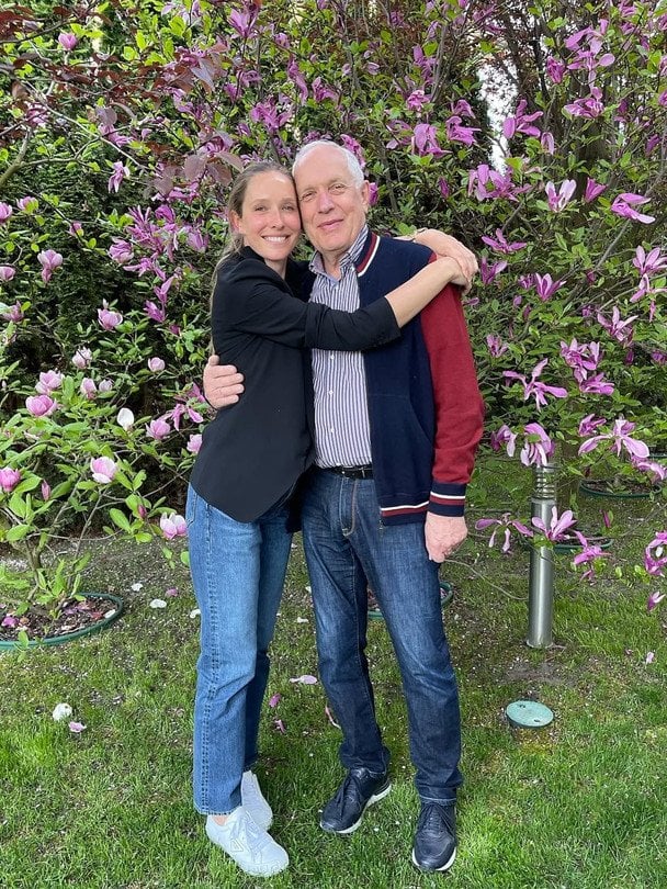 Катерина Осадча з татом / © instagram.com/kosadcha