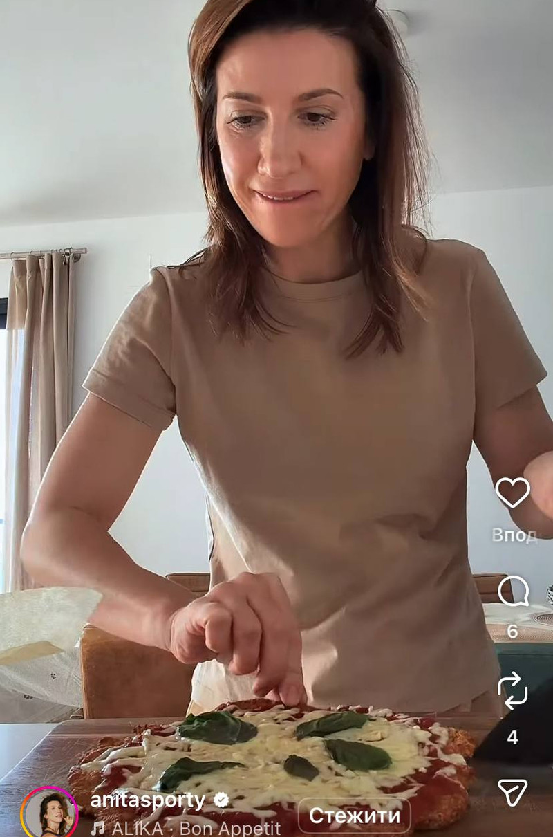 Аніта Луценко показала, як приготувати здорову піцу