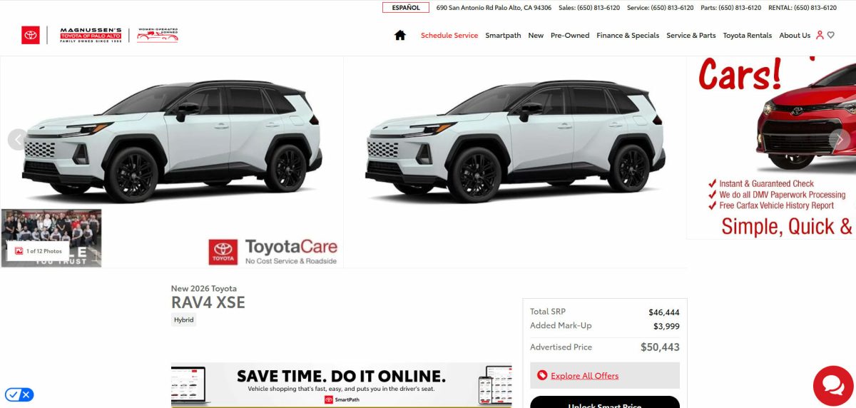 Жадібність дилерів псує запуск нової Toyota RAV4 2026: націнки сягають тисяч доларів - фото 2